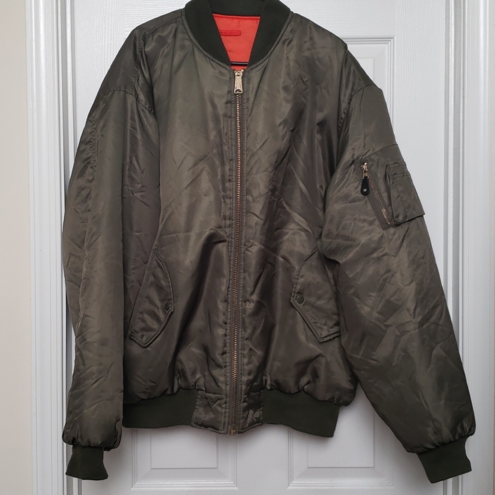 Delf USA Full Zip Reversible Bomber Jacket XL